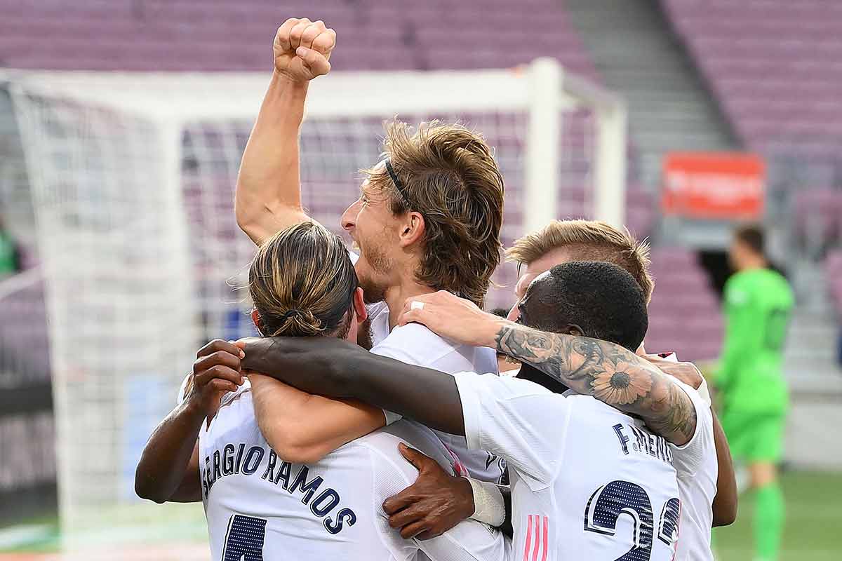 Real Madrid celebración gol