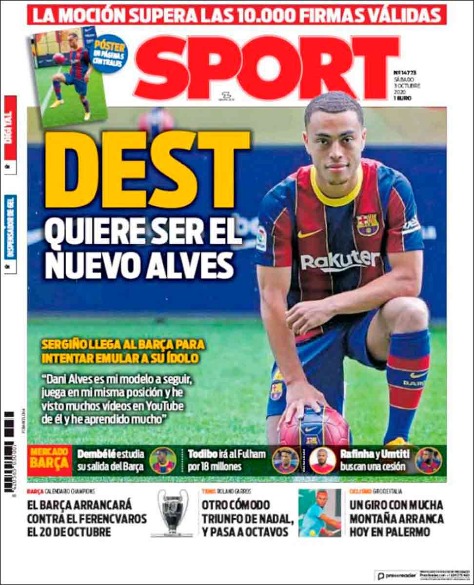 Portada Sport Dest Alves