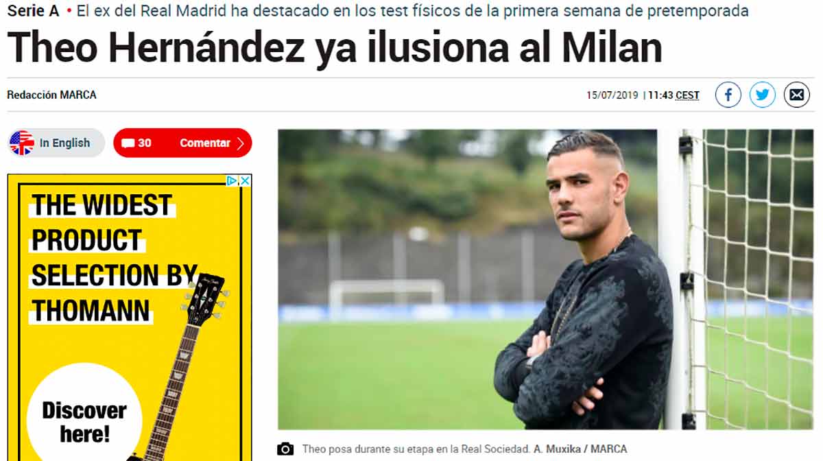 Theo Hernández Milan