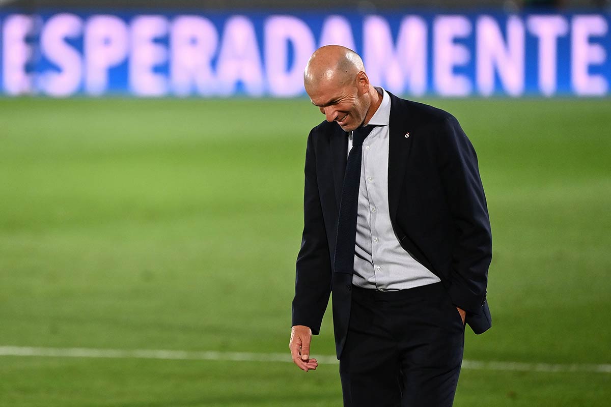 Zidane sonriente