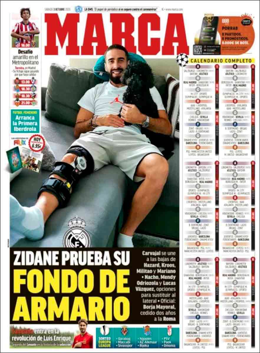 Portada Marca Carvajal lesionado