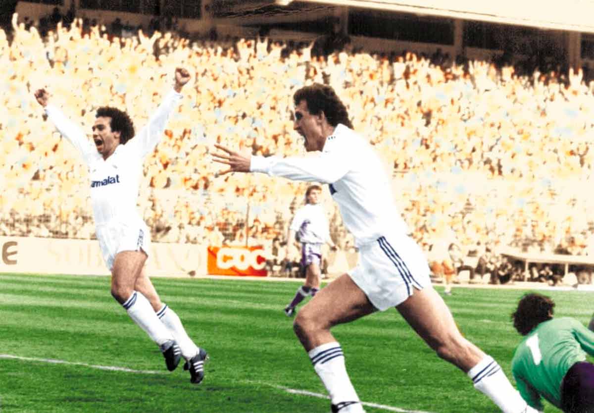 Valdano con Hugo