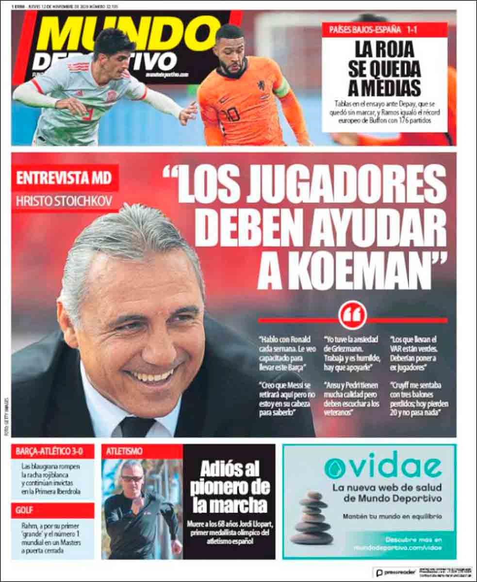 Portada Mundo Deportivo