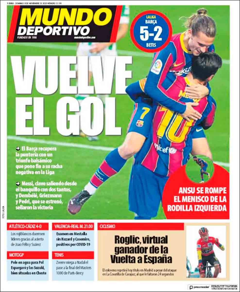 Portada Mundo Deportivo
