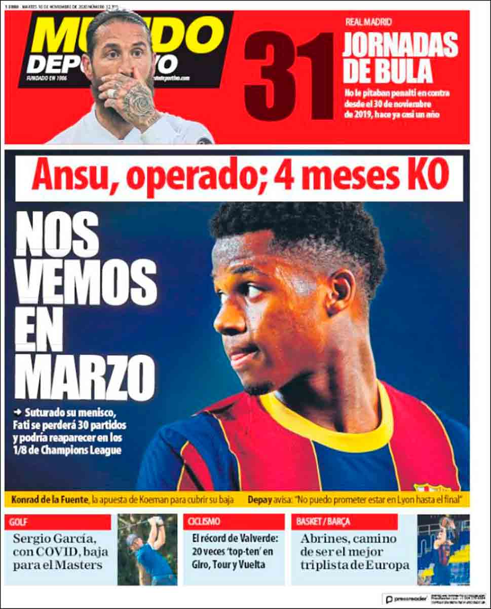 Portada Mundo Deportivo