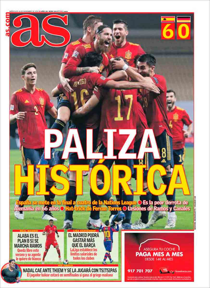 Portada AS España 6-0