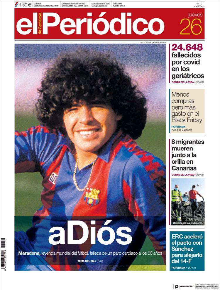 El periodico Maradona