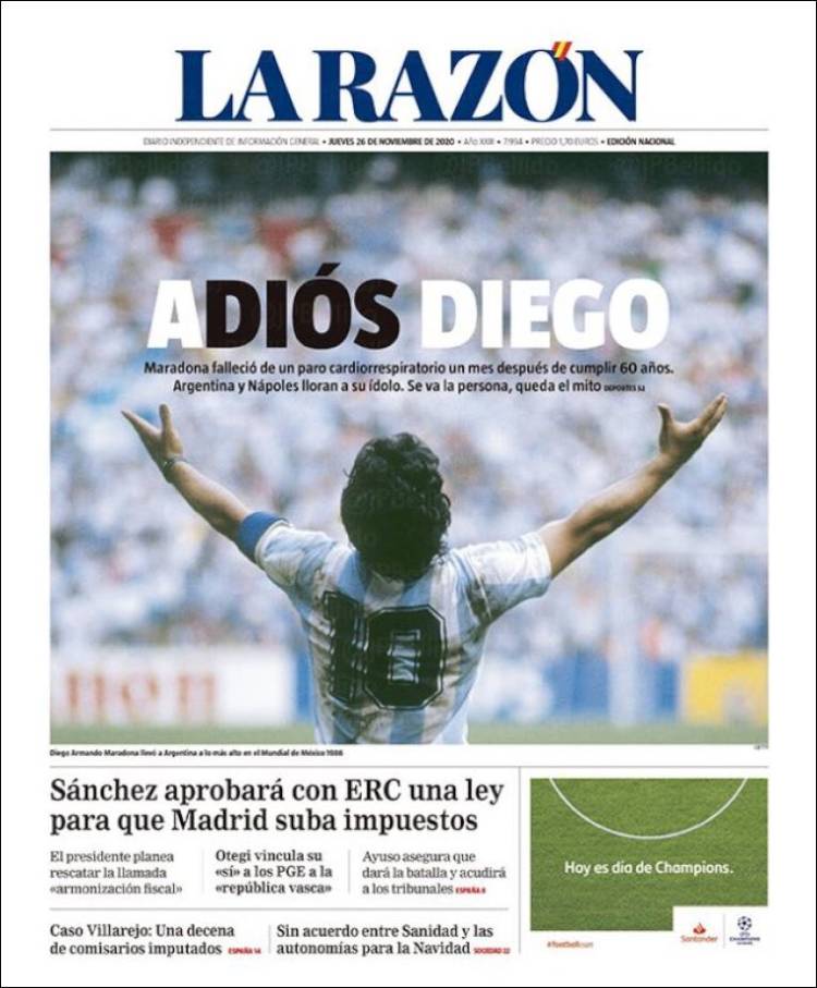 La Razón Maradona
