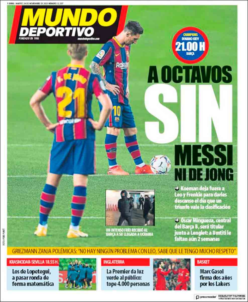 Portada Mundo Deportivo