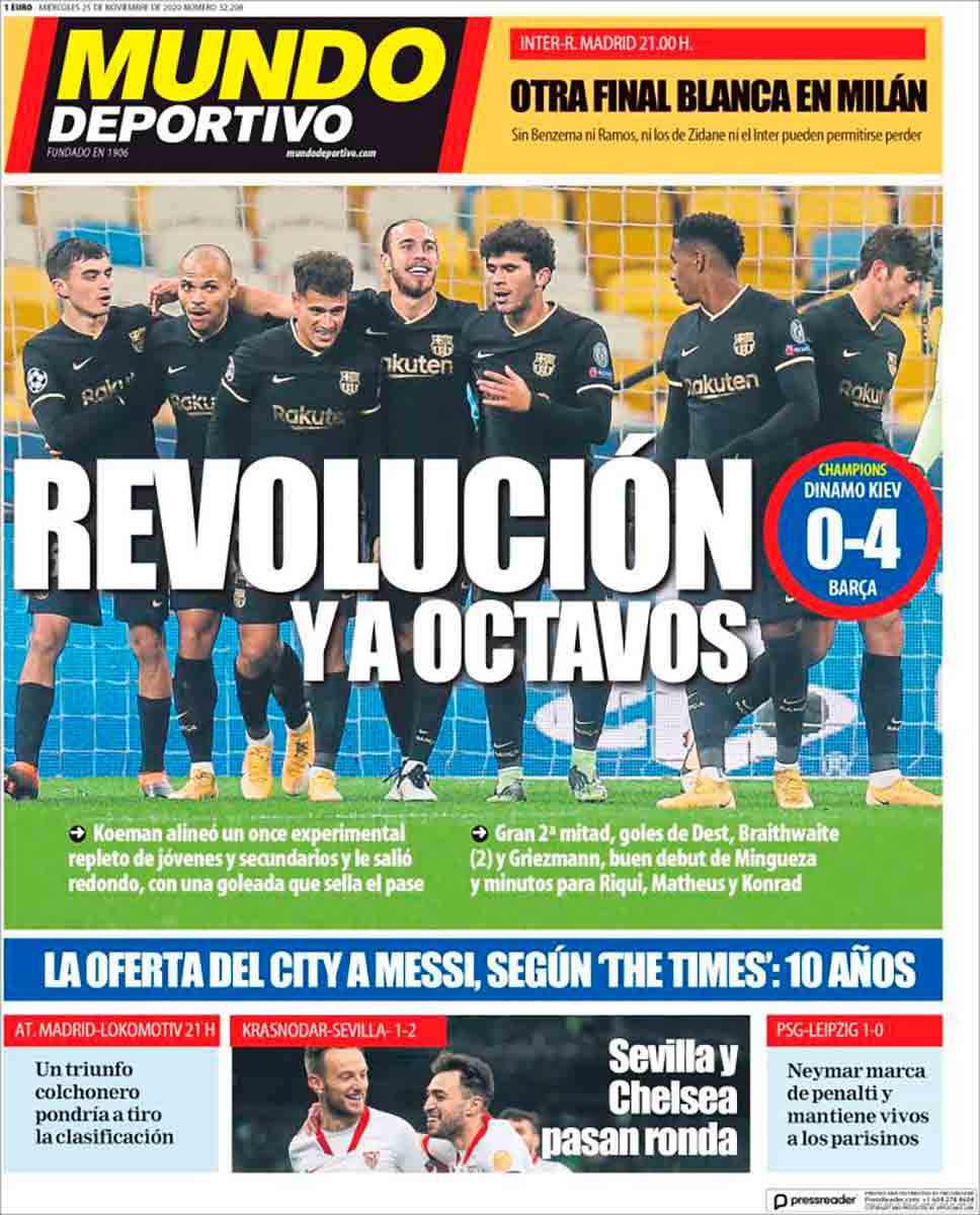 Portada Mundo Deportivo