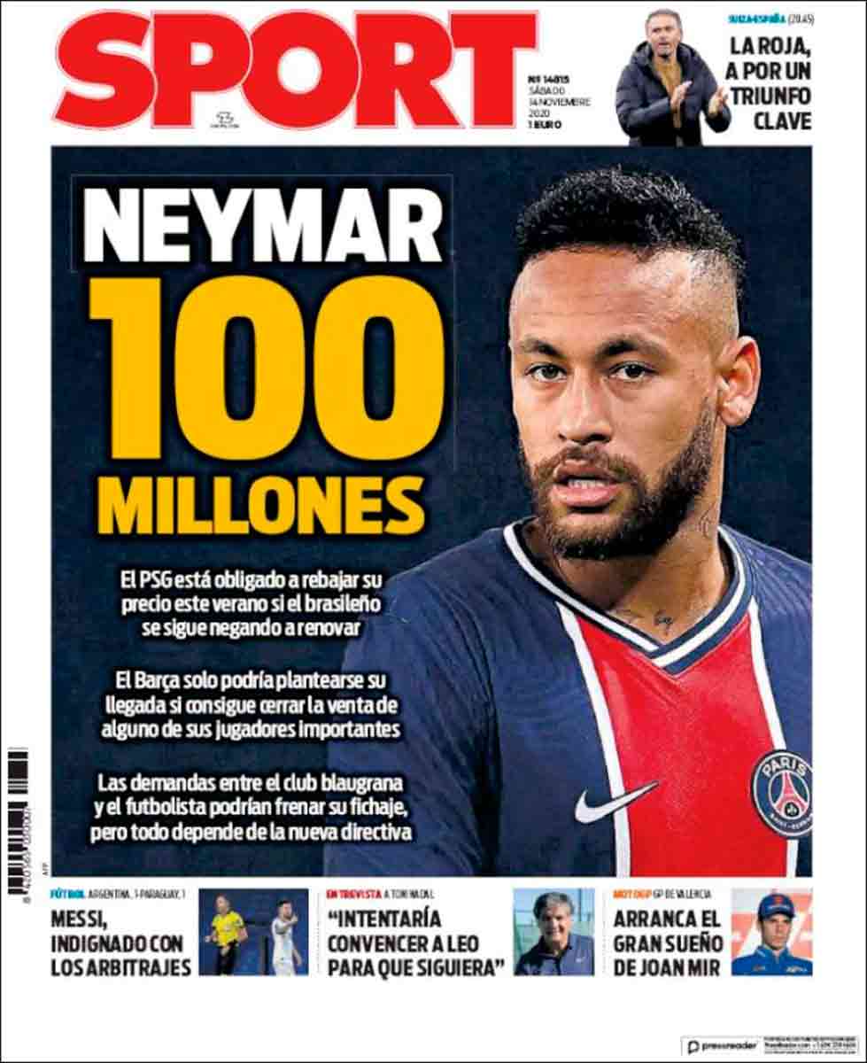 Portada Sport Neymar
