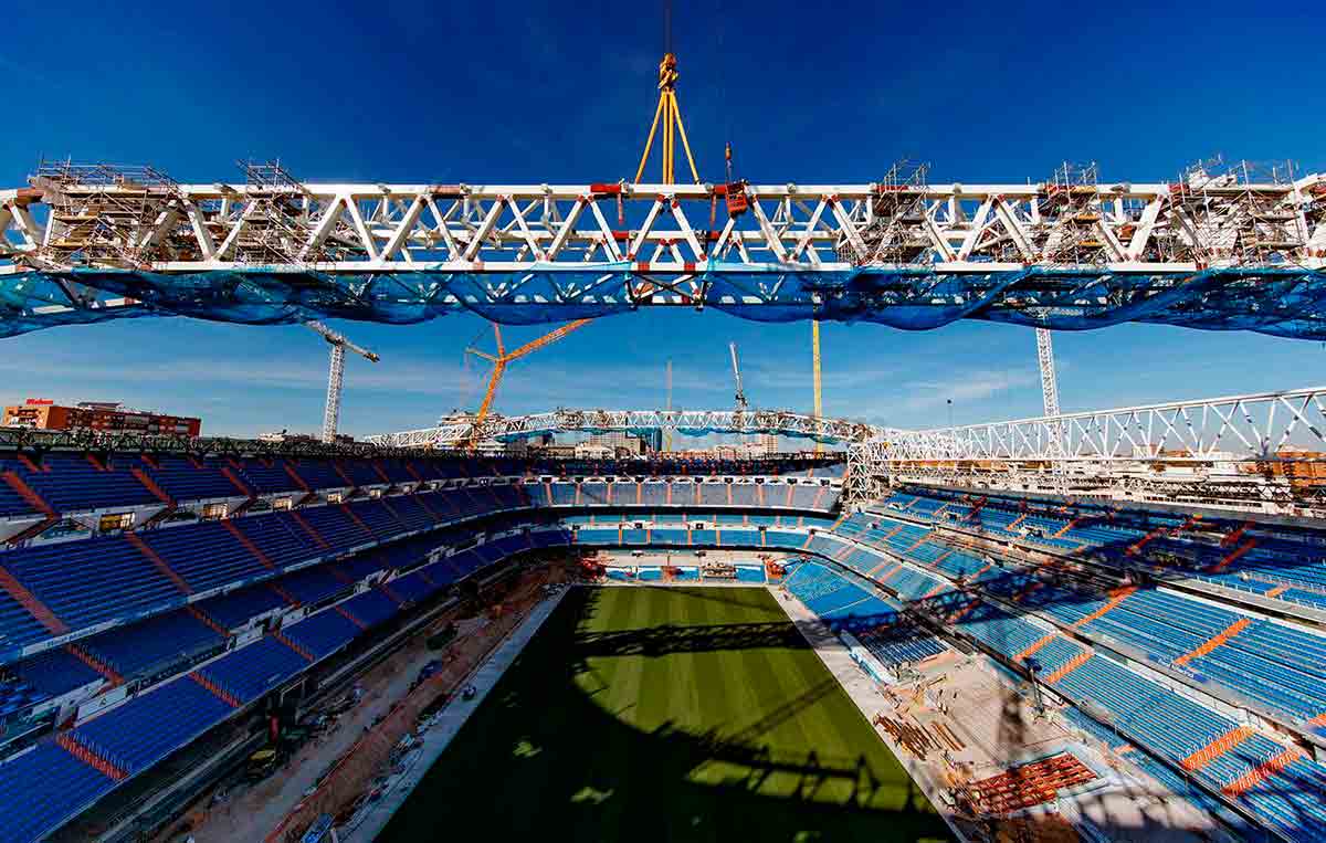Obras reforma Santiago Bernabéu