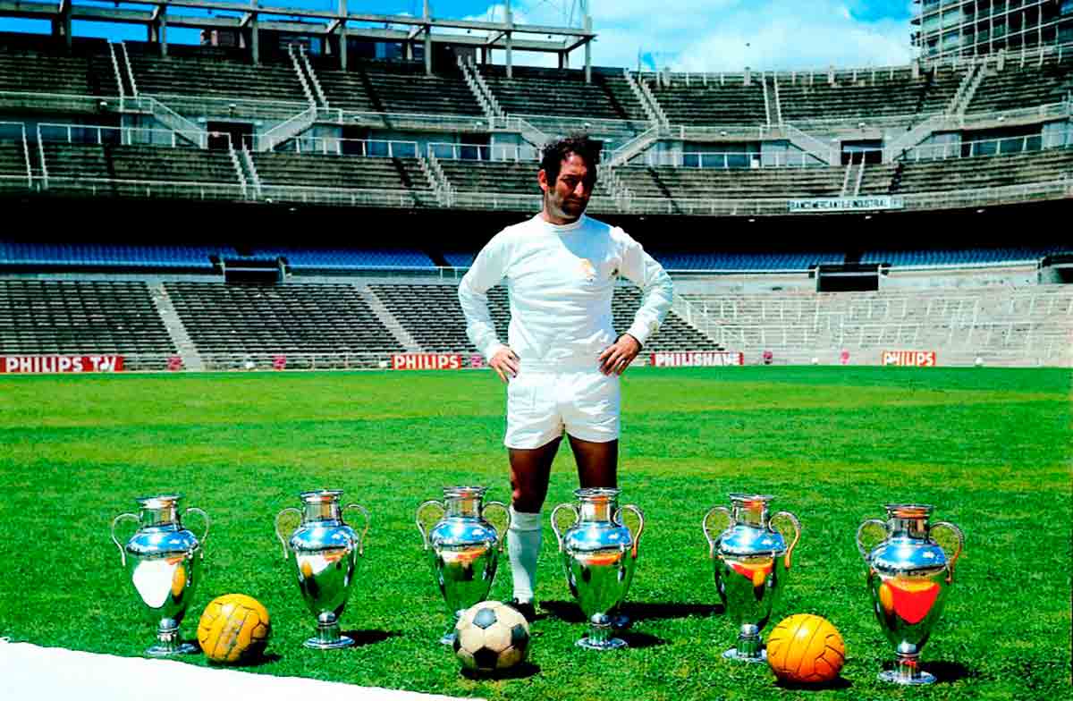 Paco Gento copas de Europa por doquier