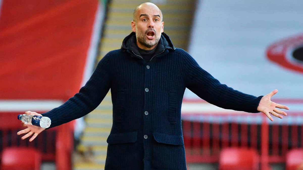 Guardiola boca abierta