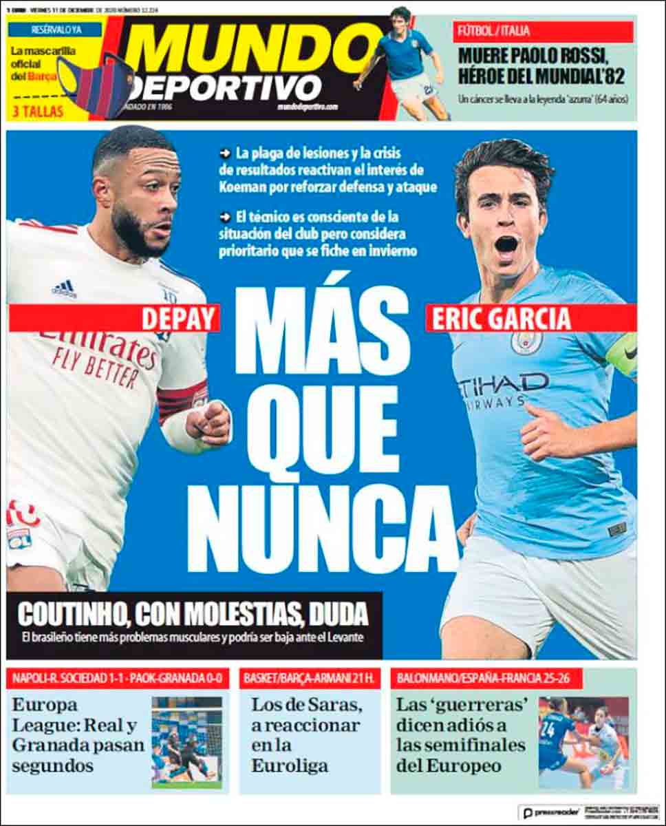 Portada Mundo Deportivo