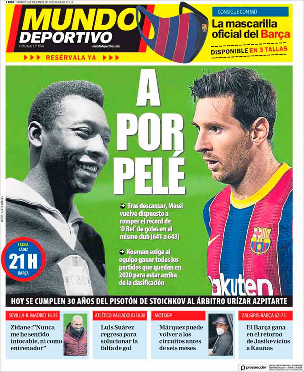 Portada Mundo Deportivo