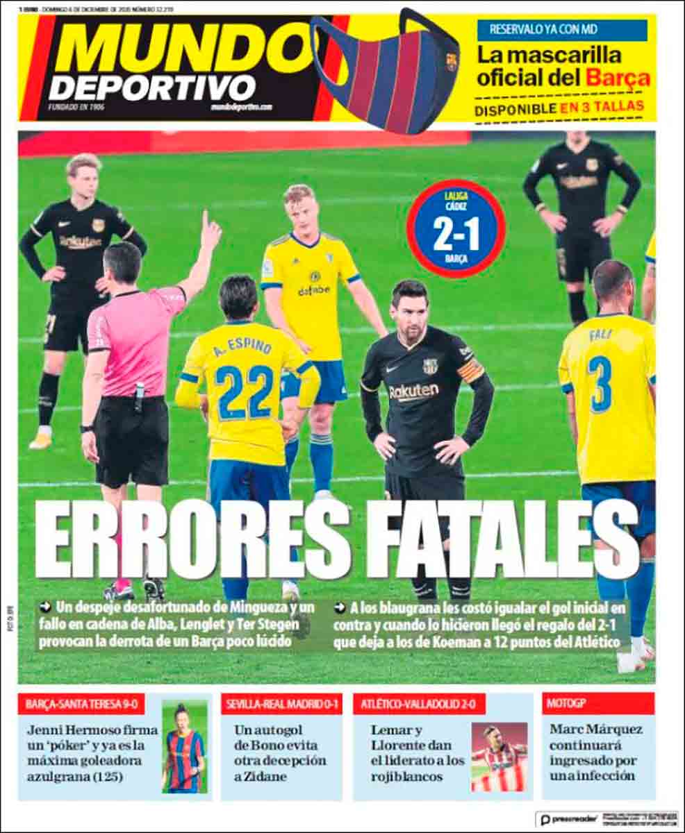 Portada Mundo Deportivo