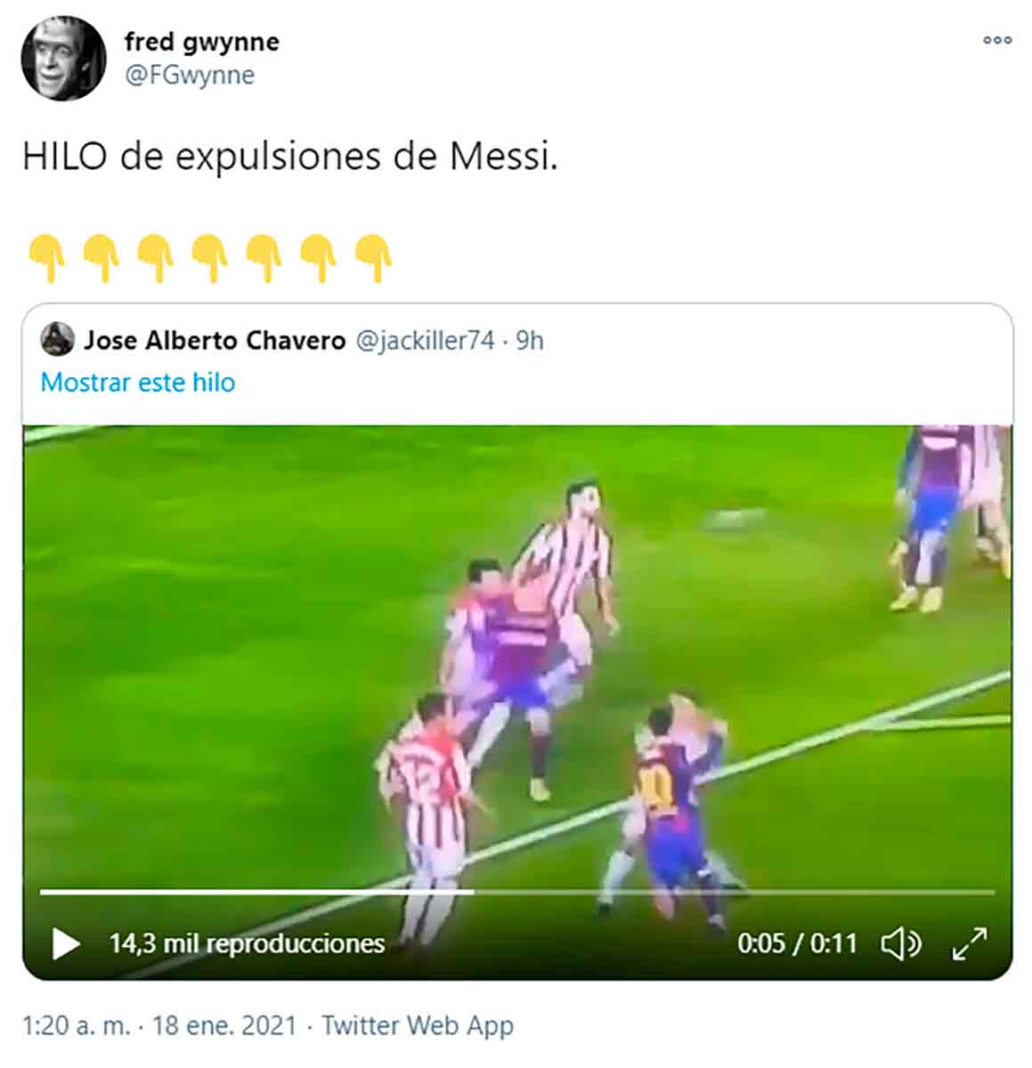 Expulsión Messi 1