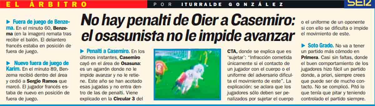 Iturralde penalti oier casemiro