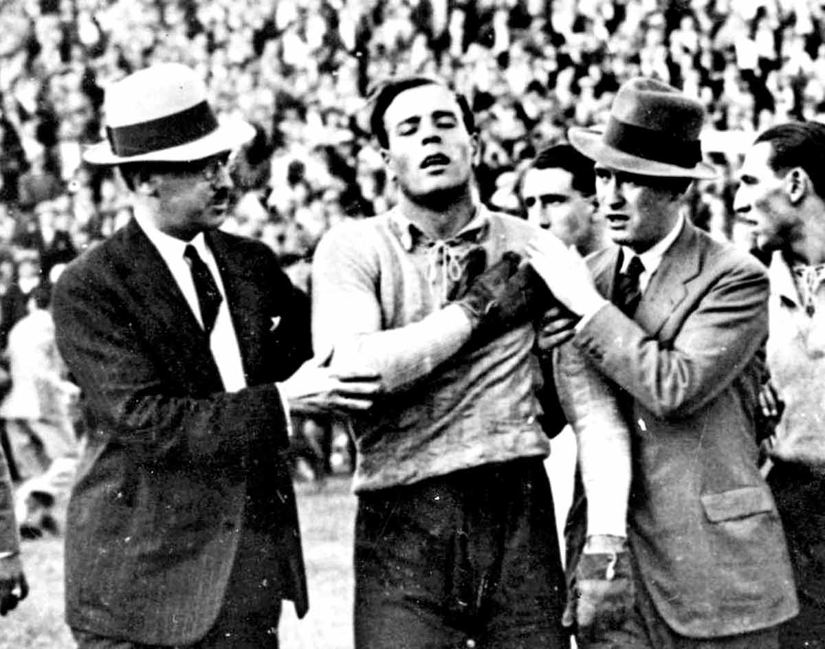 Zamora lesionado