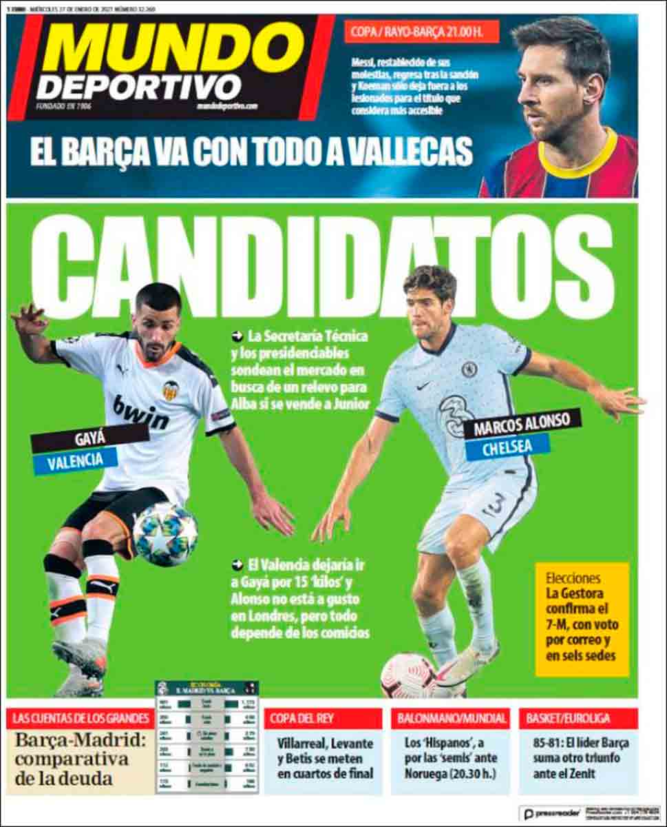 Portada Mundo Deportivo