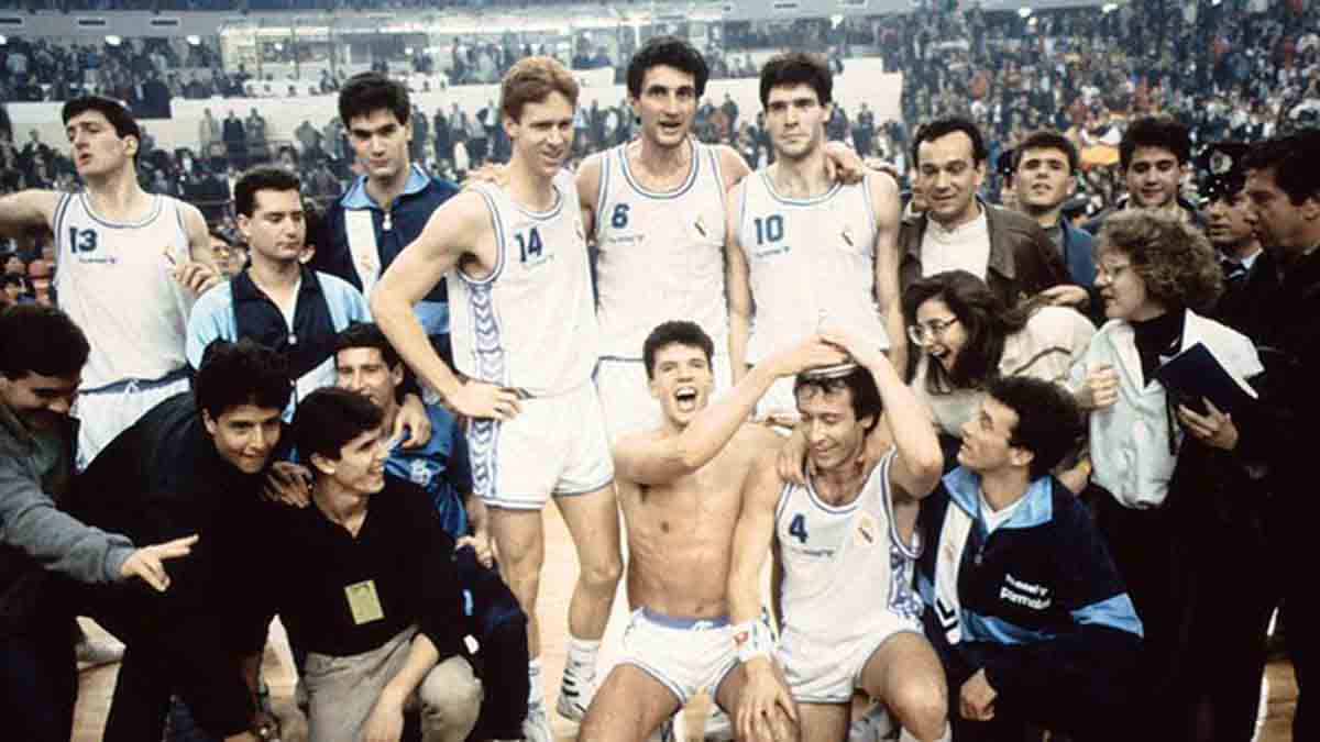 Recopa baloncesto 1989 Real Madrid Snaidero Caserta
