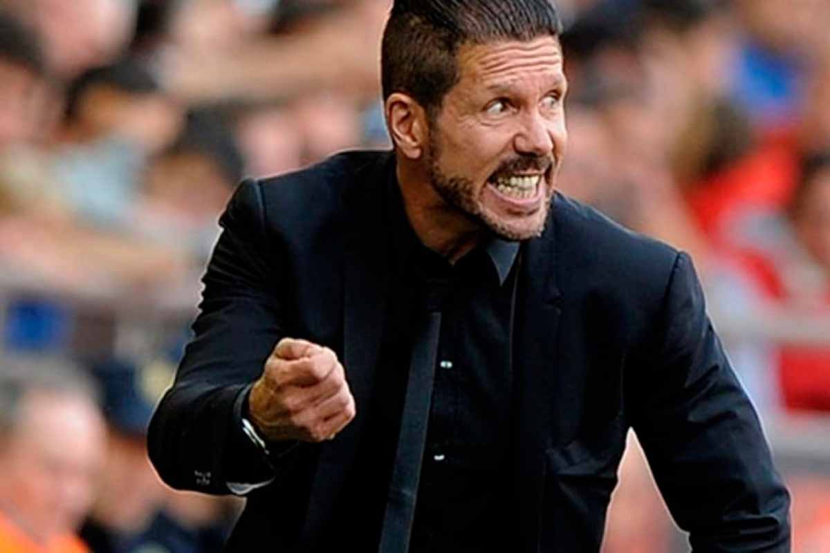 Simeone enfadado