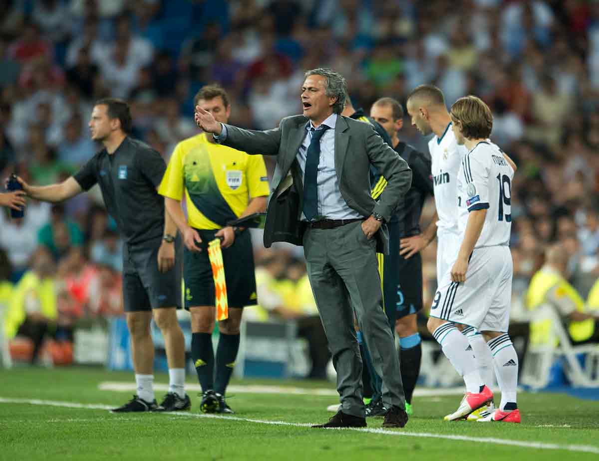Mourinho, Benzema y Modric