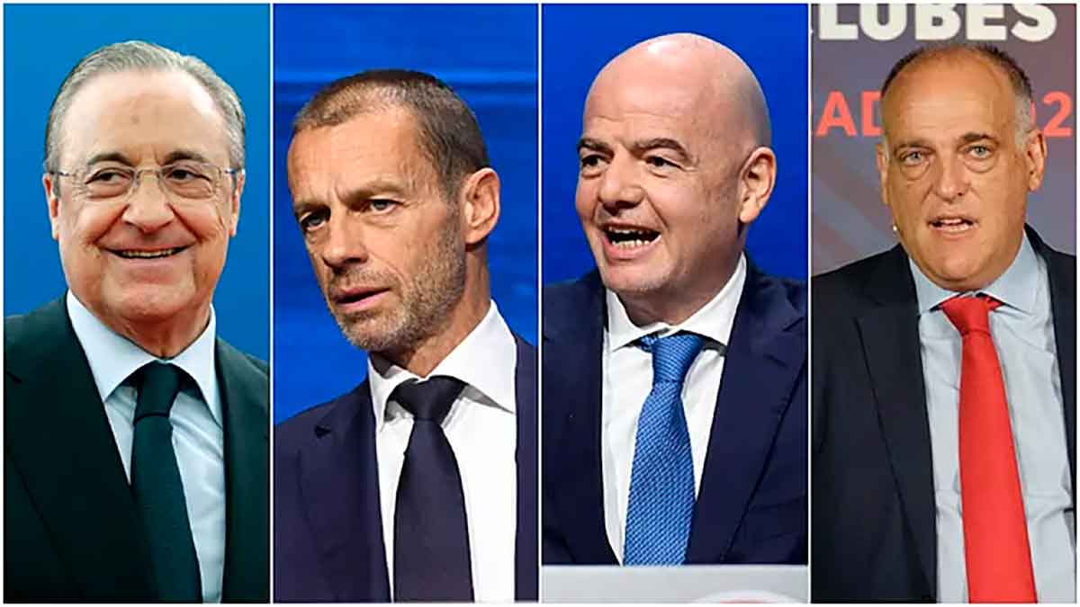Florentino, Ceferin, Infantino y Tebas