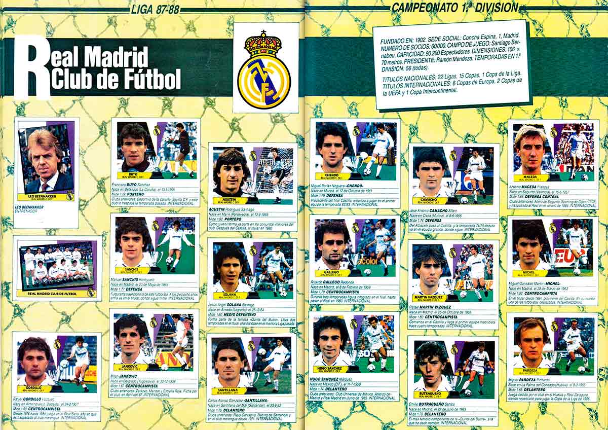 Álbum cromos Real Madrid