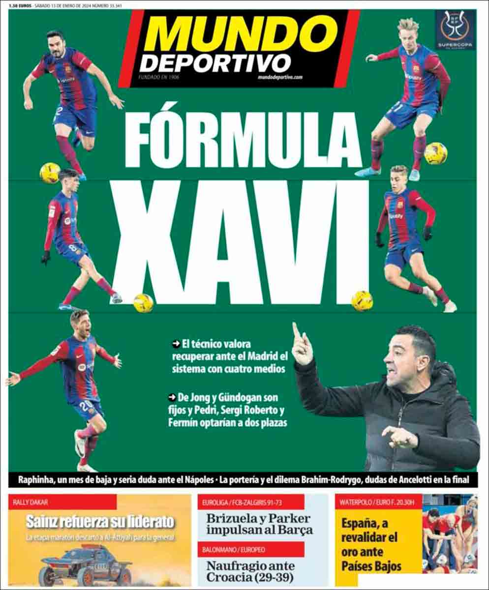 Portada Mundo Deportivo 13-01-24