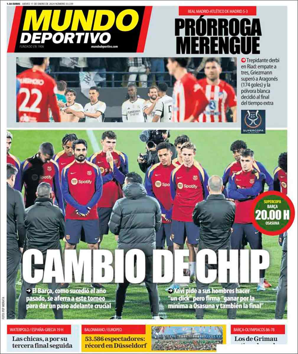 Portada Mundo Deportivo