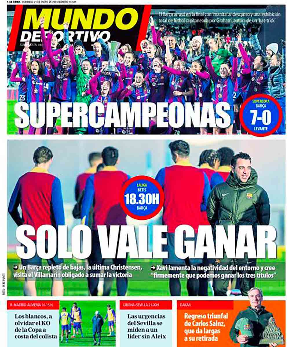 Portada Mundo Deportivo