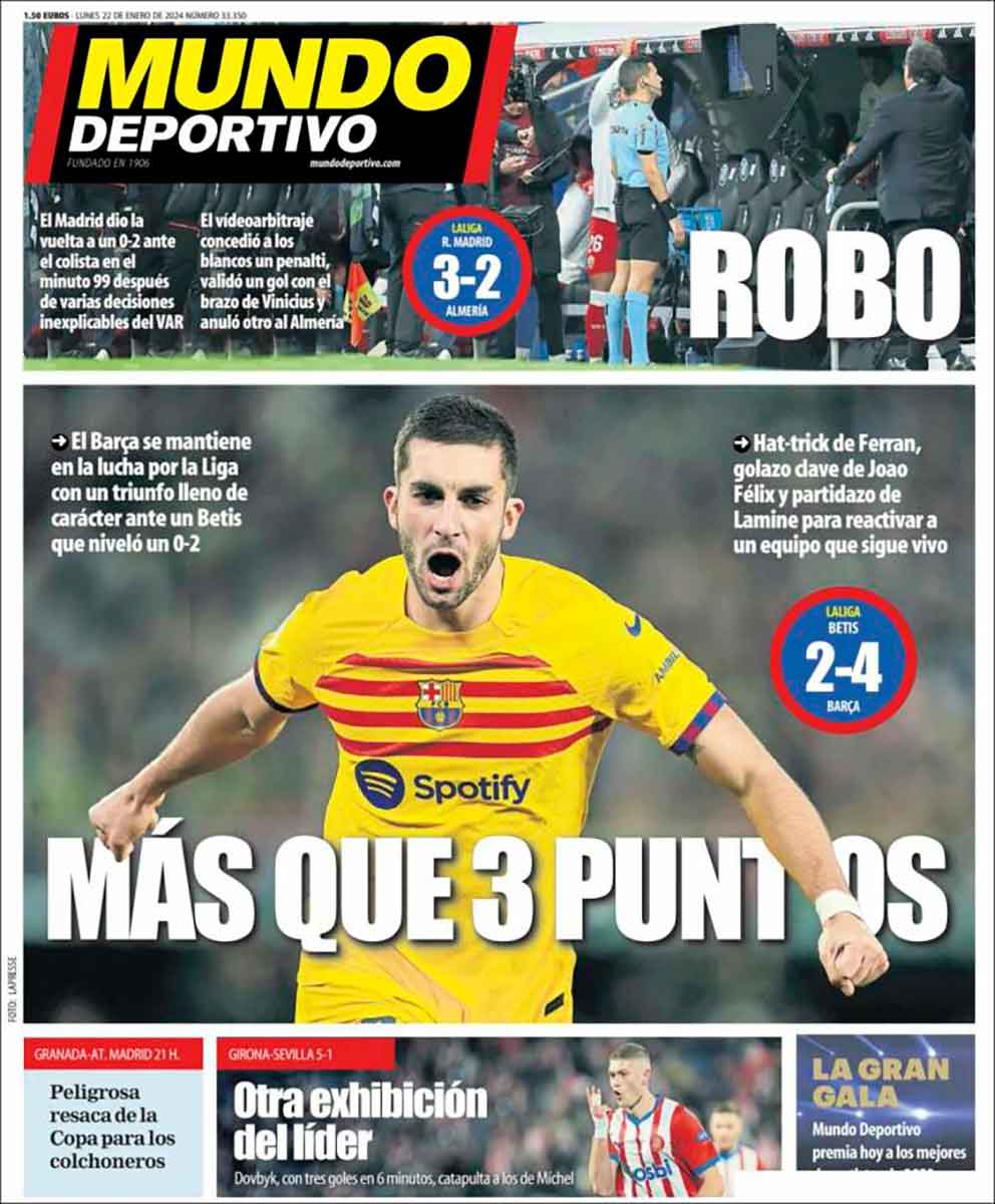 Portada Mundo Deportivo