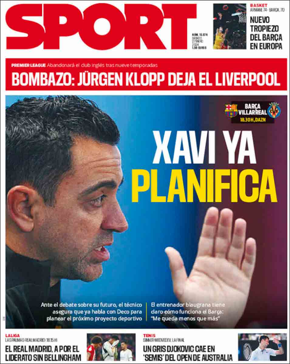 Portada Sport 27-01-24