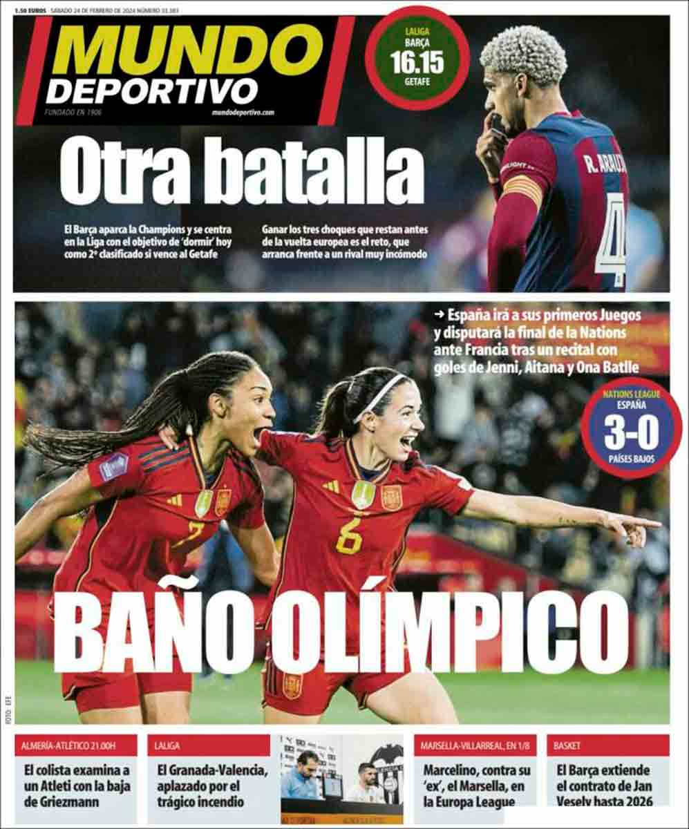 Portada Mundo Deportivo 24-02-24