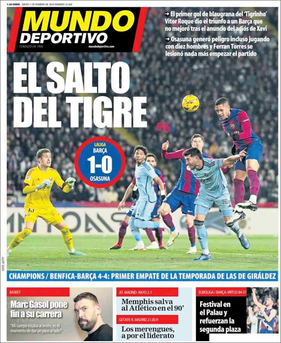 Portada Mundo Deportivo