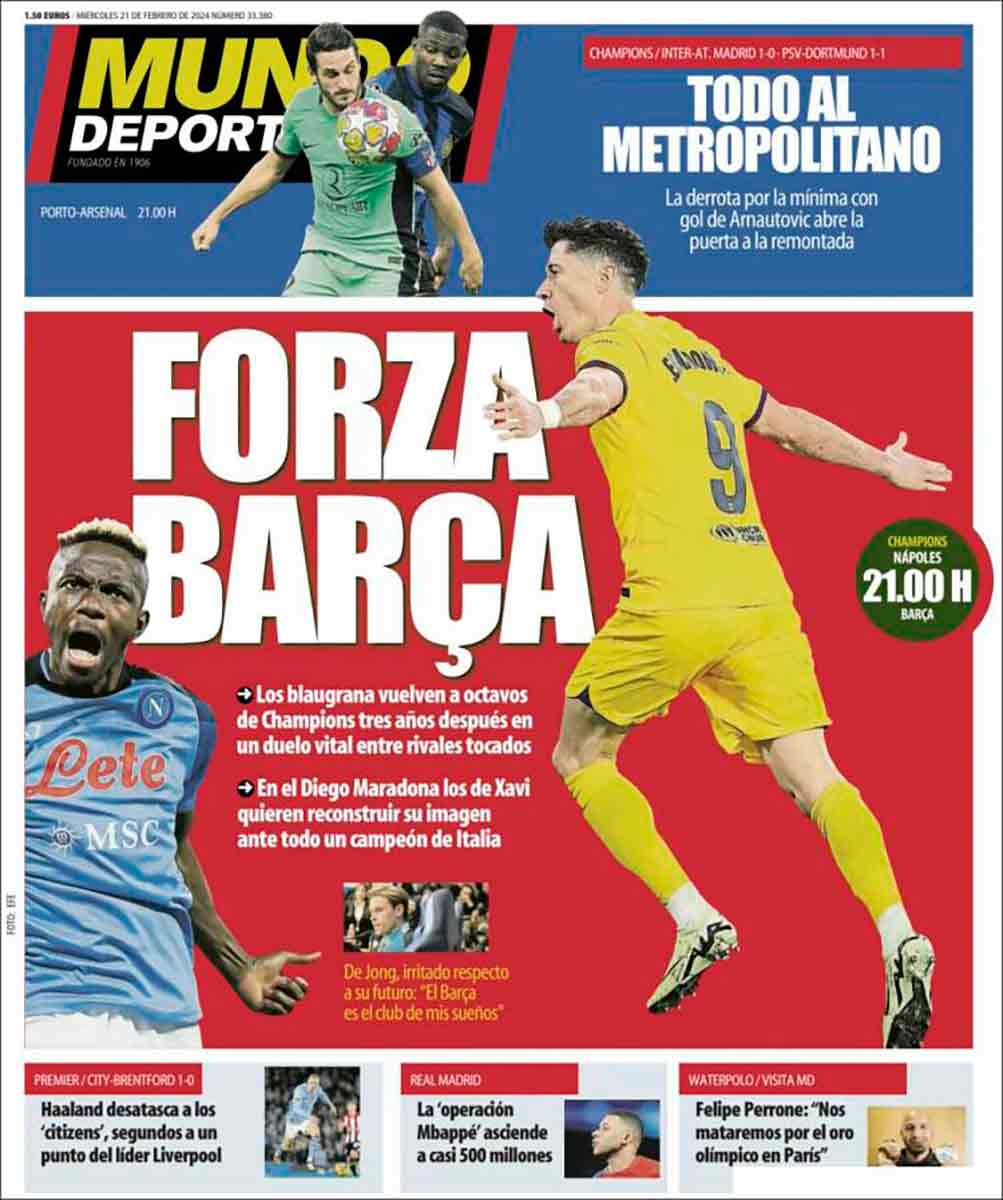 Portada Mundo Deportivo