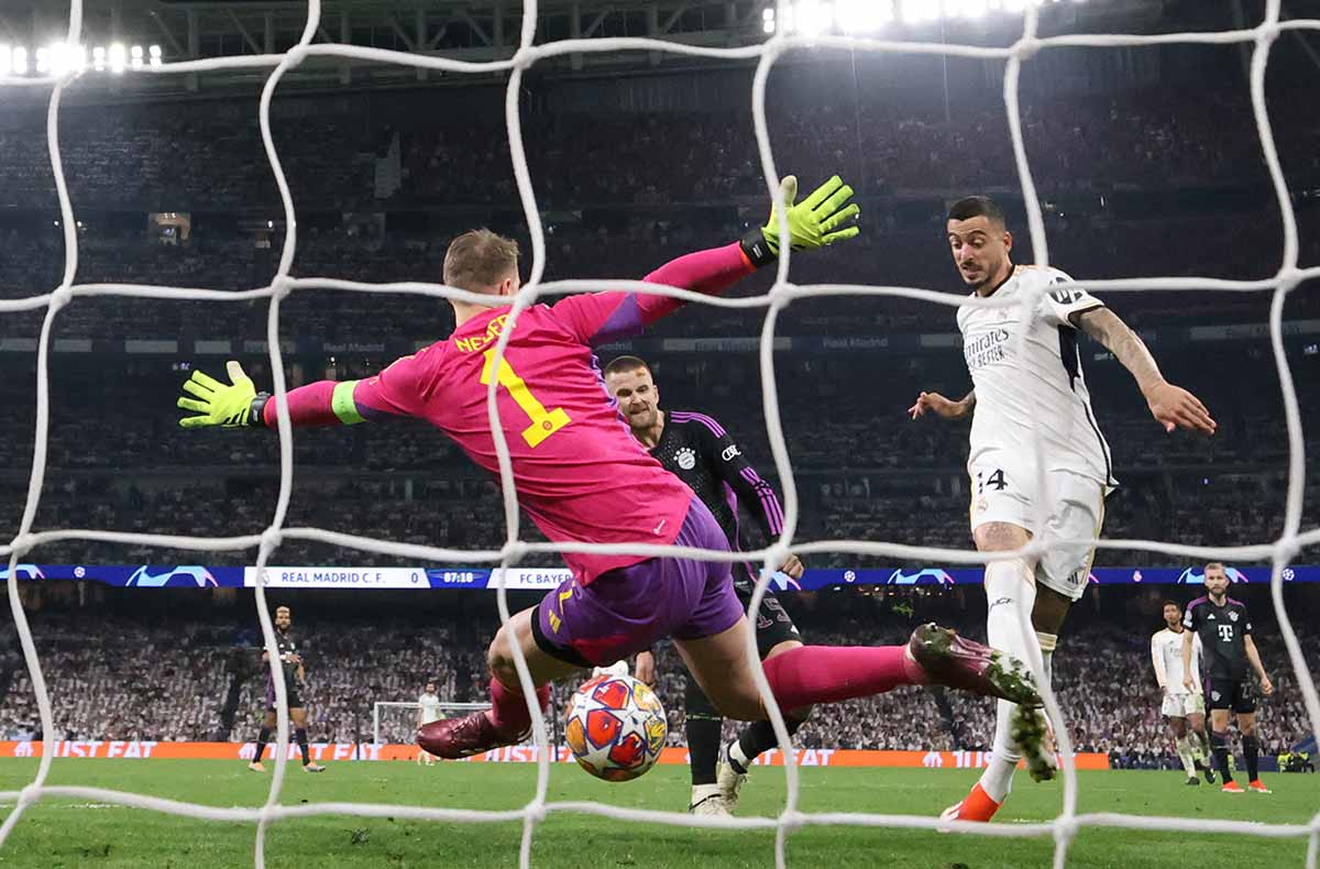 Primer gol de Joselu ante el Bayern