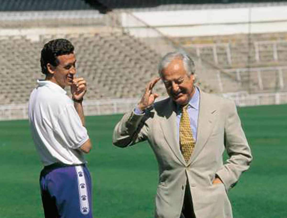 Jorge Valdano y Ramón Mendoza
