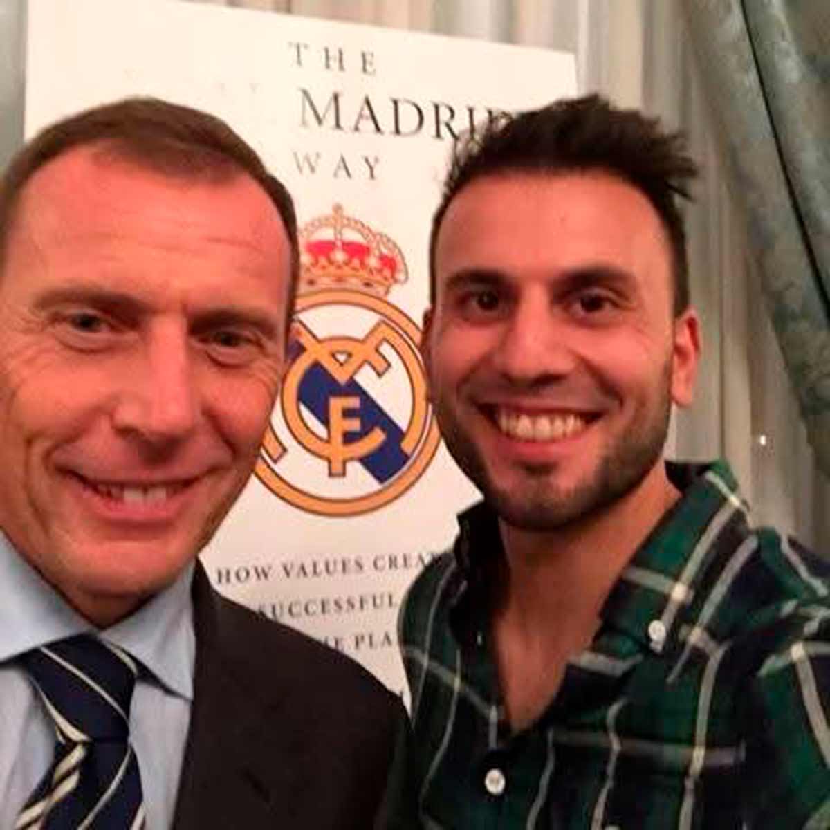 Butragueño con Kiyan Sobhani