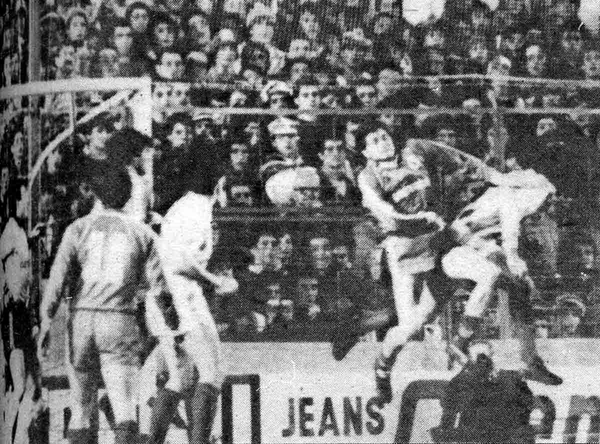 Gol de Bakero en la ida. 1988