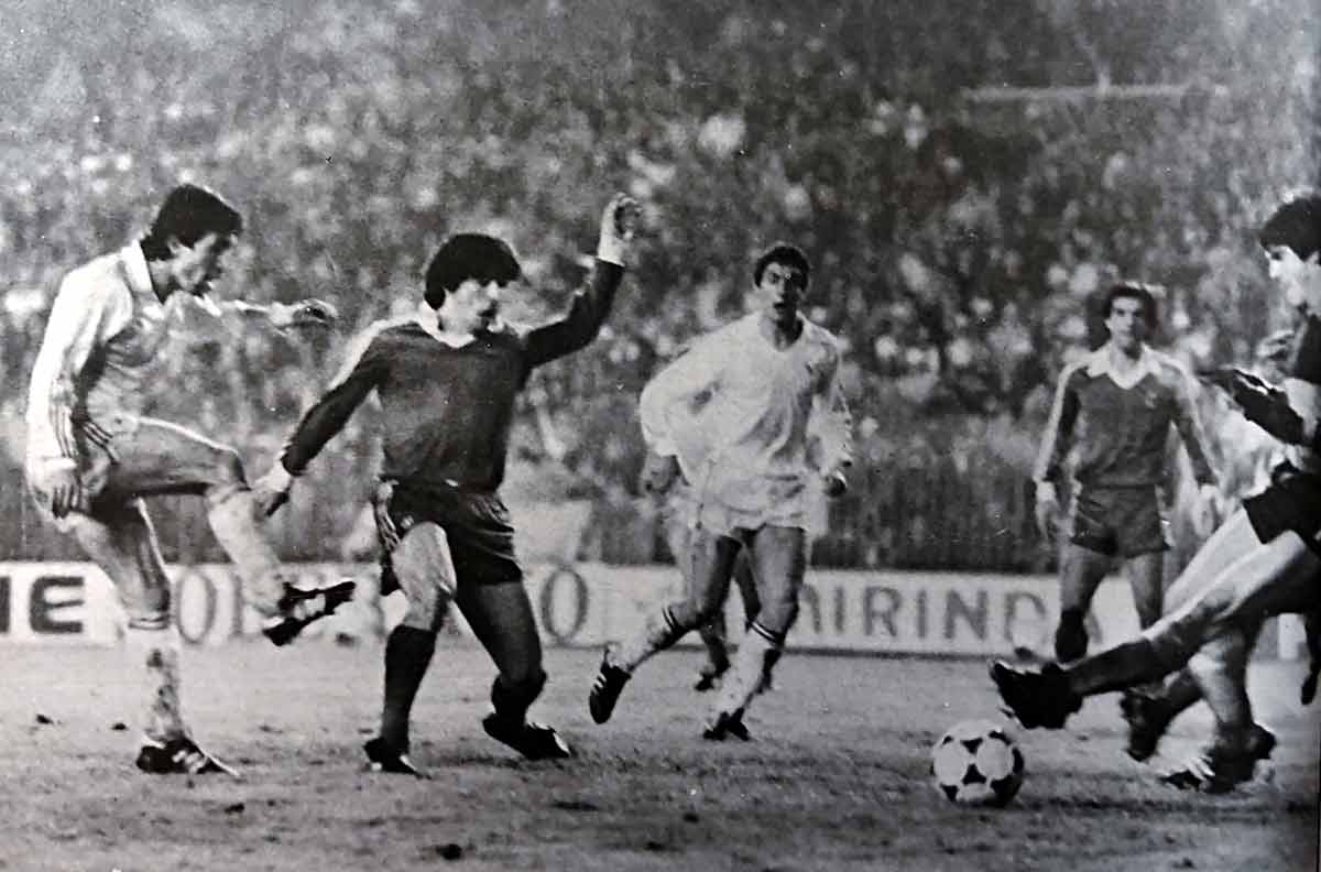 Gol de Juanito en la vuelta. 1982