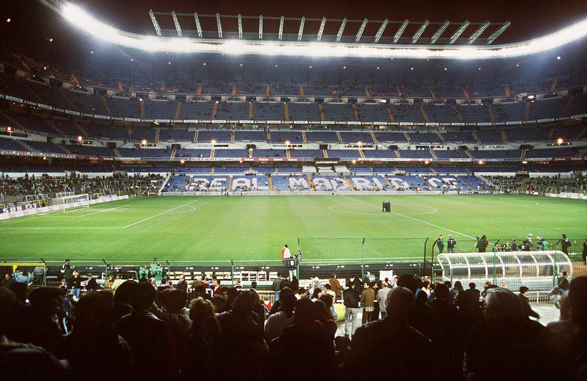 Un partido en el Bernabéu de los 90
