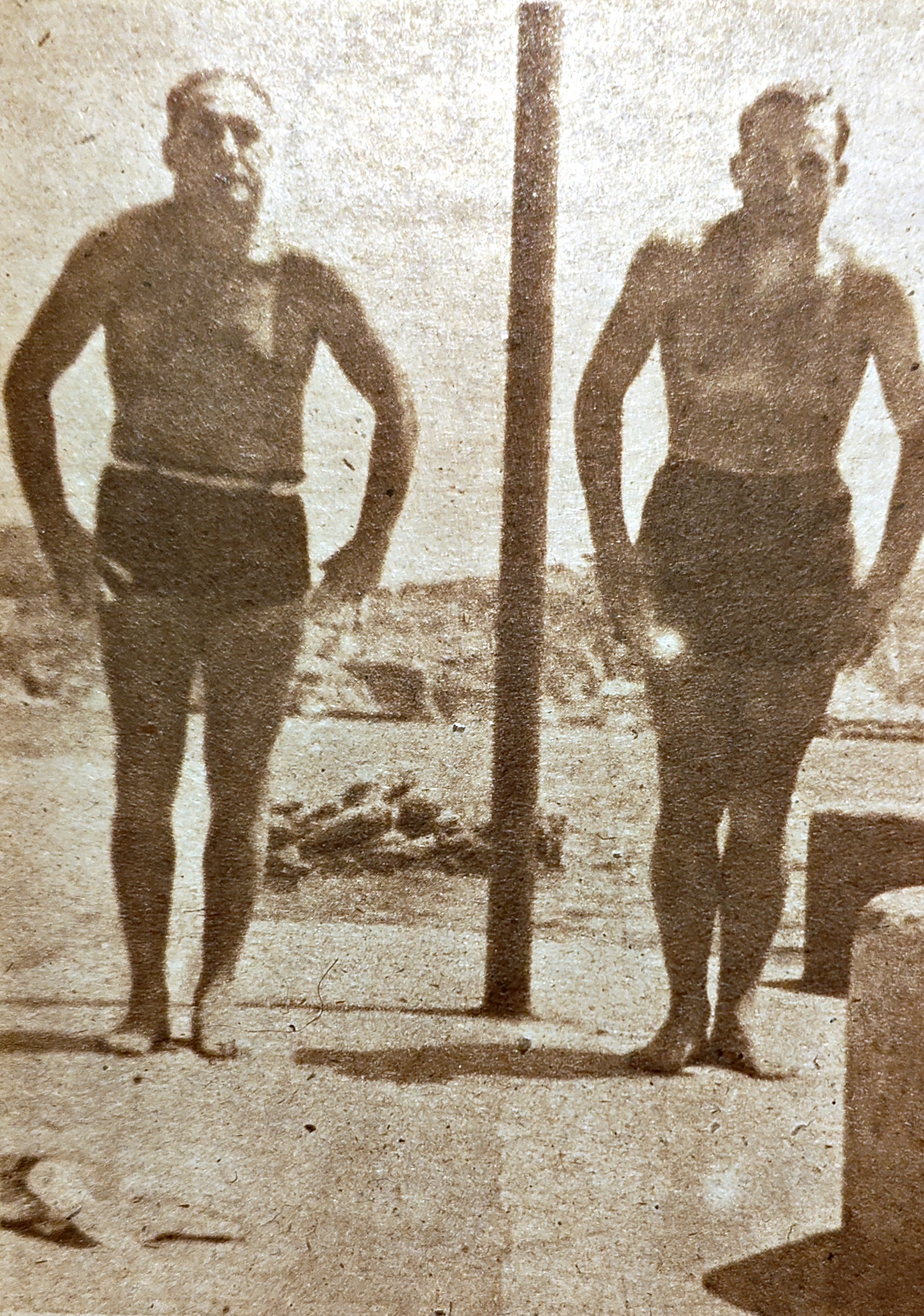 Scarone con Olsen. Verano de 1951