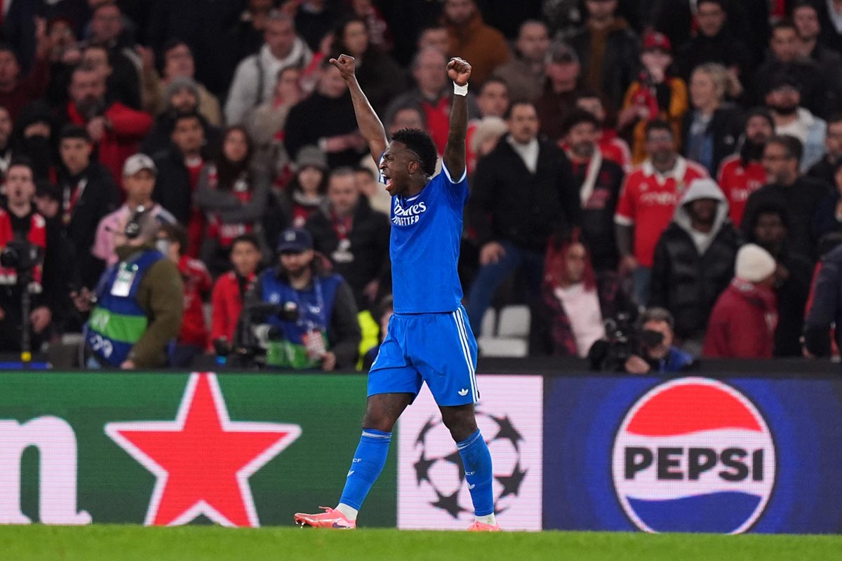 0-1: Vinícius ilumina Da Luz y adelanta a un gran Madrid