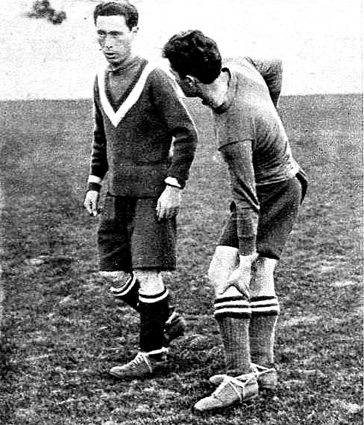Hertzka con Gaspar Rubio en un entrenamiento