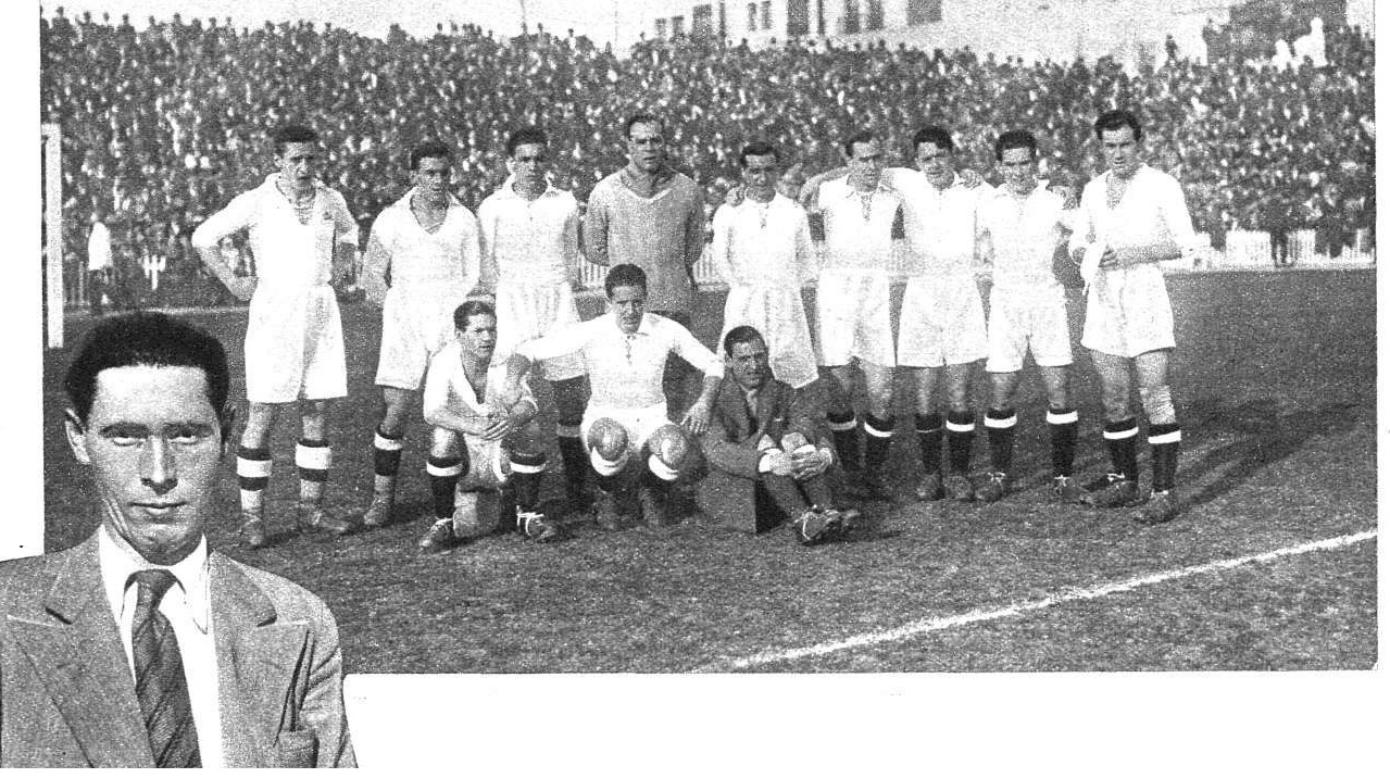 Madrid FC. Equipo 31-32 con Hertzka