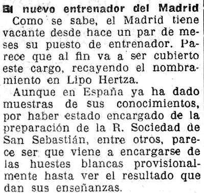 Llegada al Madrid de Hertzka, 1930
